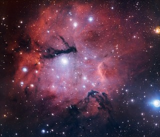 Una nube cósmica observada desde el lugar más alto y seco de la Tierra